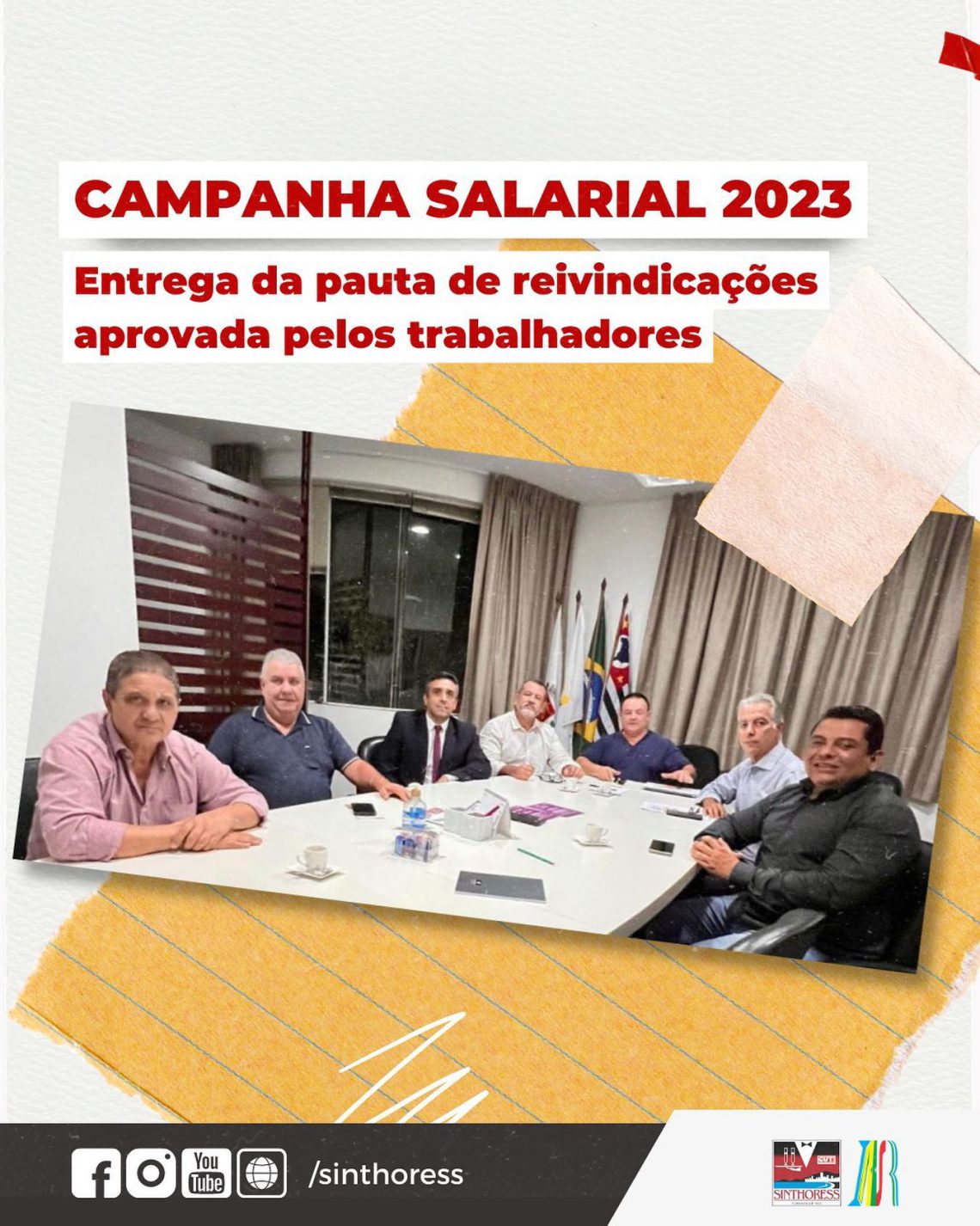 Campanha Salarial 2023 Sinthoress