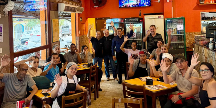 Assembleia com os trabalhadores do Restaurante Bodegaia